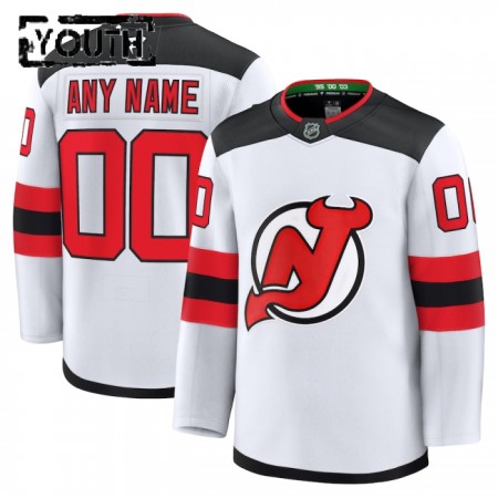 Maillot de Hockey New Jersey Devils Personnaliser Fanatics Premium 2024-25 Blanc Extérieur - Enfant Maillot de Hockey New Jersey Devils Personnaliser Fanatics Premium 2024-25 Blanc Extérieur - Enfant